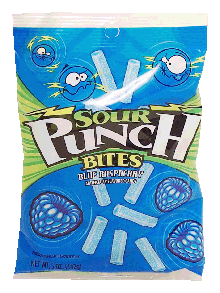 Sour Punch Bites blue raspberry flavored candy Full-Size Picture